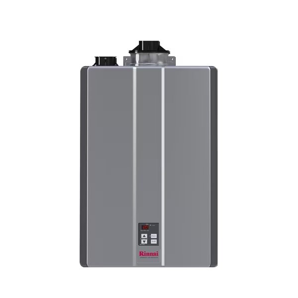 Super HE+ 9 GPM 160,000 BTU Propane Gas Interior Tankless Water Heater, Rinnai, Mfr#: RU160IP